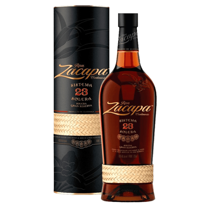 ZACAPA SOLERA 23 ANS - Rhum vieux de mélasse espagnole (Guatémala)